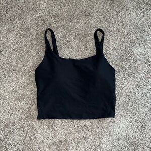 Old Navy Light Support PowerSoft Longline Sports Bra for Women [[Black Jack]]
